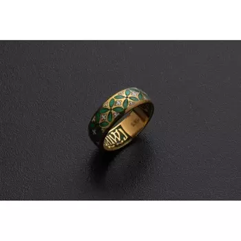 Кольцо. Орнамент из крестоцветов.