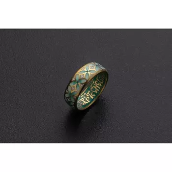 Кольцо. Орнамент из крестоцветов.