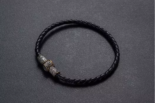 Кожаный браслет "Предначинательная молитва"