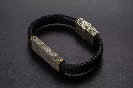 Кожаный браслет «Псалом Семейный»