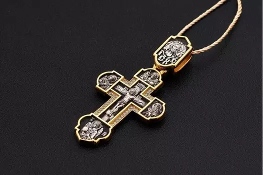 Крест «Распятие Христово. Архангелы Михаил и Гавриил. Деисус»