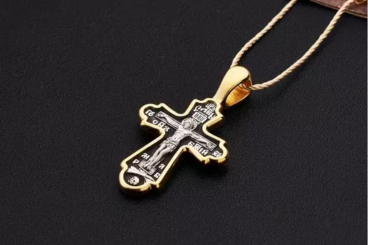 Крест «Распятие Христово. Валаамская икона Божией Матери»