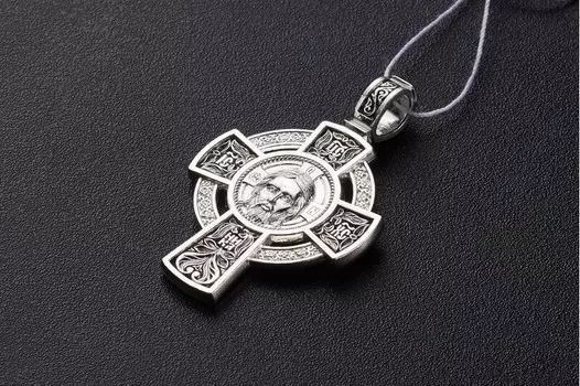 Крест «Спас Нерукотворный. Молитва Да воскреснет Бог»