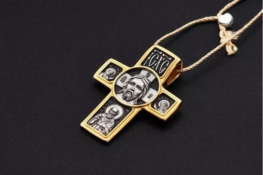 Крест «Спас нерукотворный. Святитель Николай. Архангел Михаил»