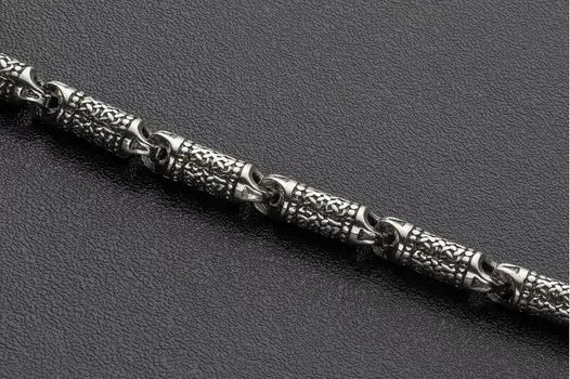 Литая цепь с орнаментом