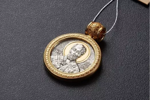 Образок "Святой Николай Чудотворец.Чудо о трех корабельщиках"