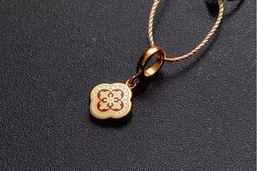 Подвес «Греческий крест». Эмаль