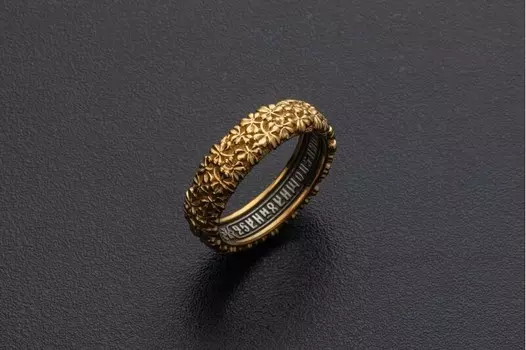 Православное кольцо "Молитва к Пресвятой Троице"