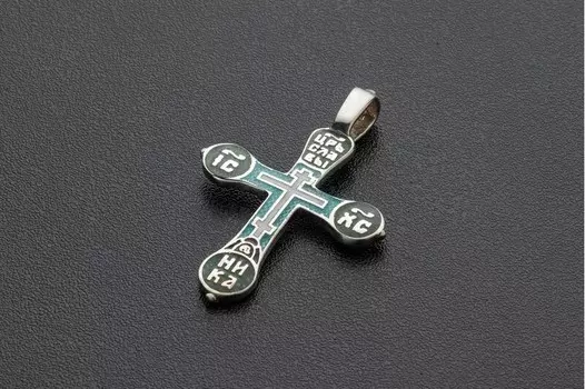 Православный крест с эмалью