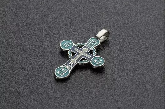 Православный крест с эмалью