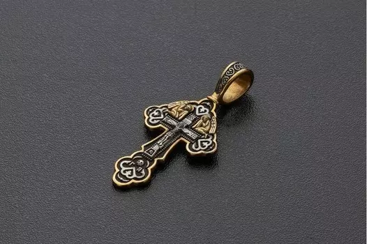 Православный крест с Распятием и ангелами