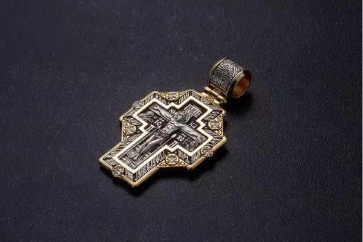 Распятие Христово. Сергий Радонежский. Православный крест.