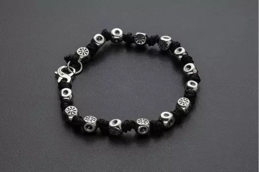 Текстильный браслет с Хризмой