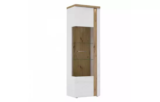 Витрина высокая со стеклом Tuluza Ангстрем