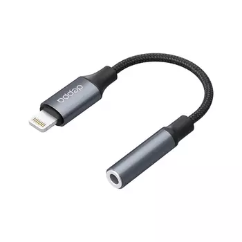 Адаптер Deppa (72407) Lightning/Jack 3.5mm (графит)