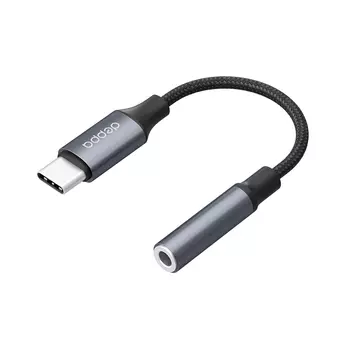 Адаптер Deppa (72409) Type-C/Jack 3.5mm (графит)