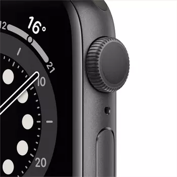 Apple Watch Series 6 44mm Space Gray Aluminum Case with Black Sport Band Б/У (Отличное состояние)