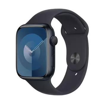 Смарт-часы Apple Watch Series 9 45mm (GPS) Midnight Aluminum Case with Midnight Sport Band (S/M) (MR993)