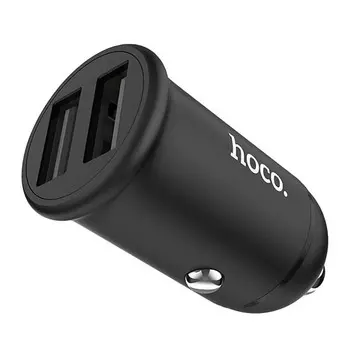 Автомобильное зарядное устройство Hoco NZ3 Dual Port Type-C 3.0А/20W (черный)