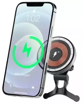 Автомобильный держатель Wiwu CH-309 MagSafe 15W в воздуховод для смартфона (Black)