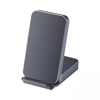 Беспроводное зарядное устройство Deppa Charging Stand 2 в 1 (D-24027) для iPhone / AirPods 20W (черный)