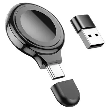 Беспроводное зарядное устройство Hoco (CW36) Wireless (5V/1A) для Apple Watch (черный)