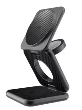 Беспроводное зарядное устройство WIWU Warrior 15W 3 в 1 для iPhone/Apple Watch/AirPods (Wi-W035) (черный)