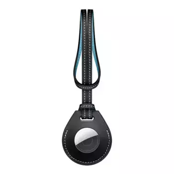 Брелок Wiwu Calfskin Bag Charm для Apple AirTag кожаный (синий)