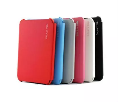 Чехол-книжка Alis для Samsung Galaxy Tab Р6800 натуральная кожа (белый)