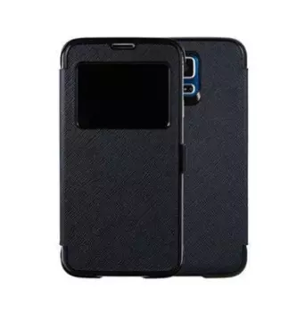 Чехол-книжка AnyMode View Flip Case Jewel Saffiano Pattern для Samsung Galaxy S5 (черный)