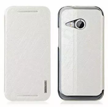 Чехол-книжка Baseus Brocade Case для HTC M8 натуральная кожа (белый)