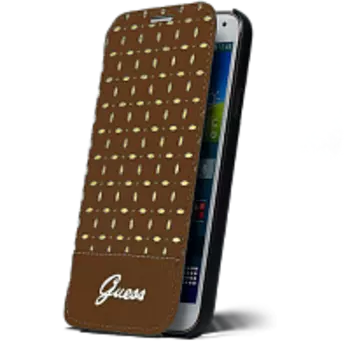 Чехол-книжка Guess Gianina Book для Samsung Galaxy S5 натуральная кожа (brown)