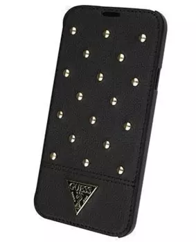 Чехол-книжка Guess Tessi Flip для Samsung Galaxy S5 натуральная кожа (черный)