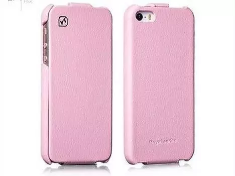 Чехол-книжка Hoco Duke Leather Case для Apple iPhone SE/5S/5 (Rose Red)