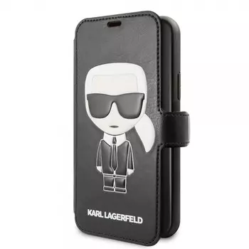 Чехол-книжка Karl Lagerfeld BOOKTYPE ICONIK EMBOSSED (KLFLBKSN58FIKPUBK) для Apple iPhone 11 Pro (Black)