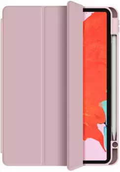 Чехол-книжка Mosbros для Apple iPad Pro 11 (2024) (полиуретан с подставкой/отсек для стилуса) (розовый)