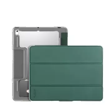 Чехол-книжка Mutural Folio Case для Apple iPad 7 (10.2) 2019 / iPad 8 (10.2) 2020 / iPad 9 (10.2) 2021 (полиуретан с подставкой) (темно-зеленый)