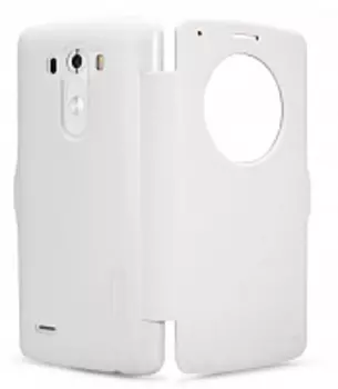 Чехол-книжка Nillkin Fresh Series для LG G3/D855 натуральная кожа (белый)