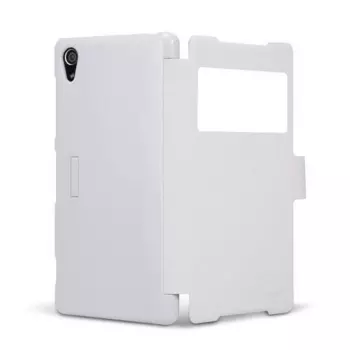 Чехол-книжка Nillkin Fresh Series для Sony Xperia Z2 натуральная кожа (белый)