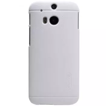 Чехол-книжка Nillkin Frosted Shield для HTC One М8 пластиковый (белый)