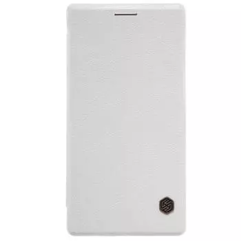 Чехол-книжка Nillkin QIN Leather Case для Huawei P8 натуральная кожа (белый)