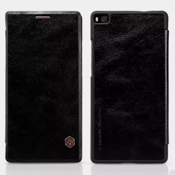 Чехол-книжка Nillkin QIN Leather Case для Huawei P8 натуральная кожа (черный)