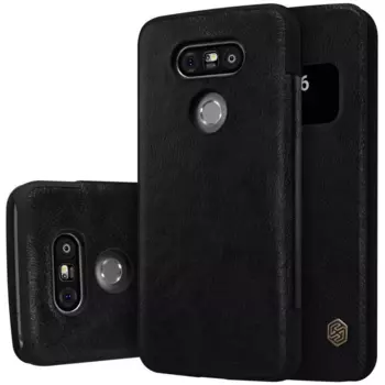 Чехол-книжка Nillkin QIN Leather Case для LG Nexus 5X натуральная кожа (чёрный)