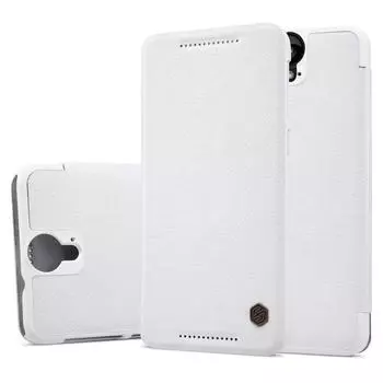 Чехол-книжка Nillkin Sparkle Series для HTC E9 Plus пластик-полиуретан (белый)