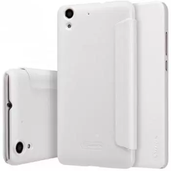 Чехол-книжка Nillkin Sparkle Series для Huawei Y6 II пластик-полиуретан (белый)