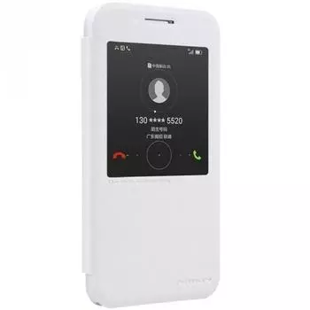 Чехол-книжка Nillkin Sparkle Series для Huawei Ascend G7 пластик-полиуретан (белый)