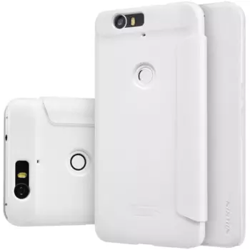 Чехол-книжка Nillkin Sparkle Series для Motorola Nexus 6 пластик-полиуретан (белый)
