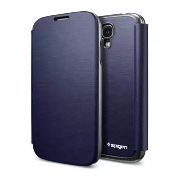 Чехол-книжка Spigen Ultra Flip SGP10271 для Samsung Galaxy S4 пластик (синий)