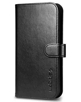 Чехол-книжка Spigen Wallet S для HTC One M9 натуральная кожа (Black) (SGP11392)