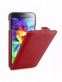 Чехол-книжка TETDED Troyes для Samsung Galaxy S5 натуральная кожа (Red)